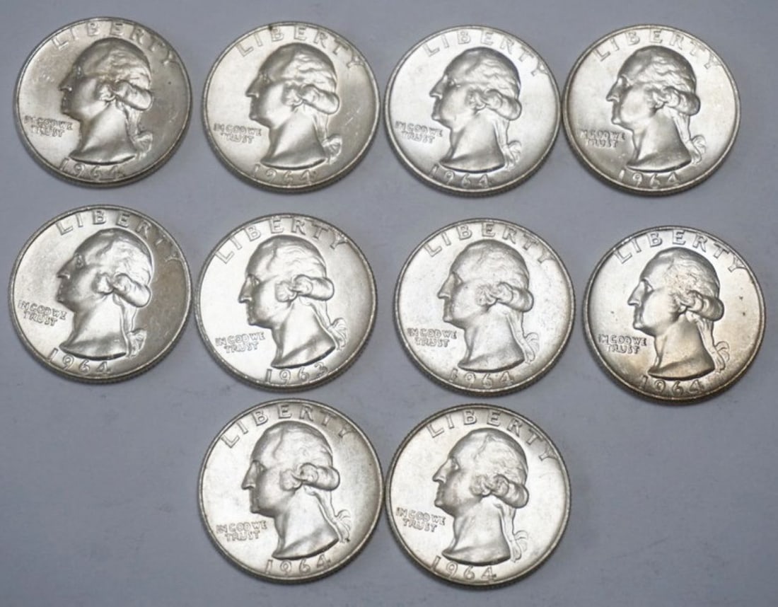 ASSORTED WASHINGTON SILVER QUARTERS (1 of 2)