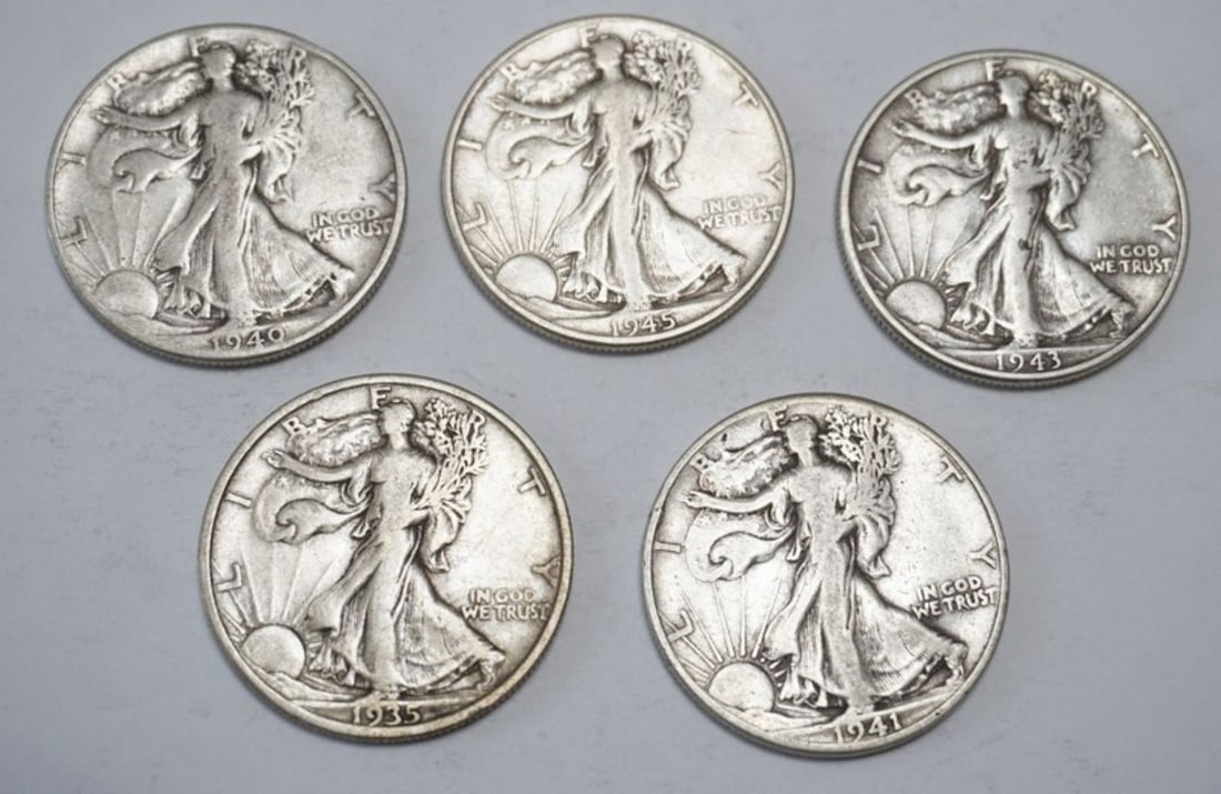WALKING LIBERTY SILVER DOLLARS (1 of 2)
