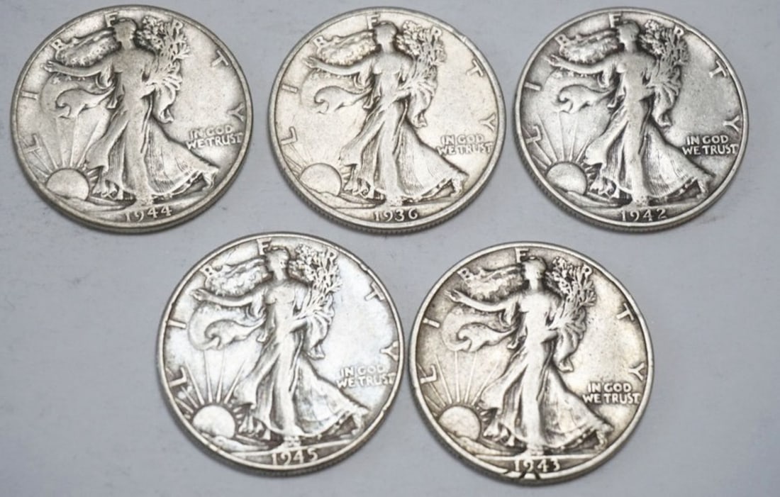 WALKING LIBERTY SILVER DOLLARS (1 of 2)