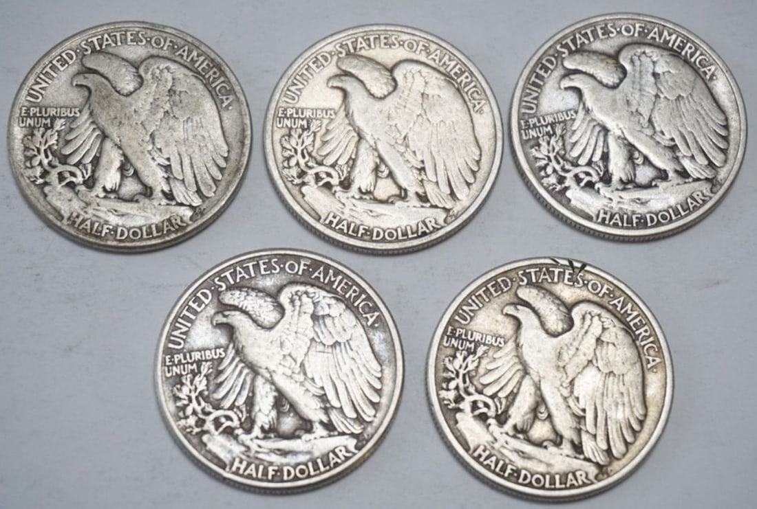 WALKING LIBERTY SILVER DOLLARS - 2