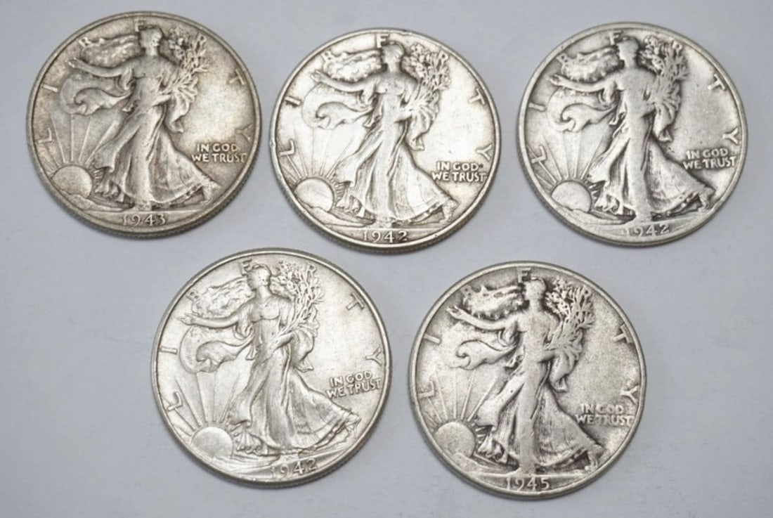 WALKING LIBERTY SILVER DOLLARS (1 of 2)
