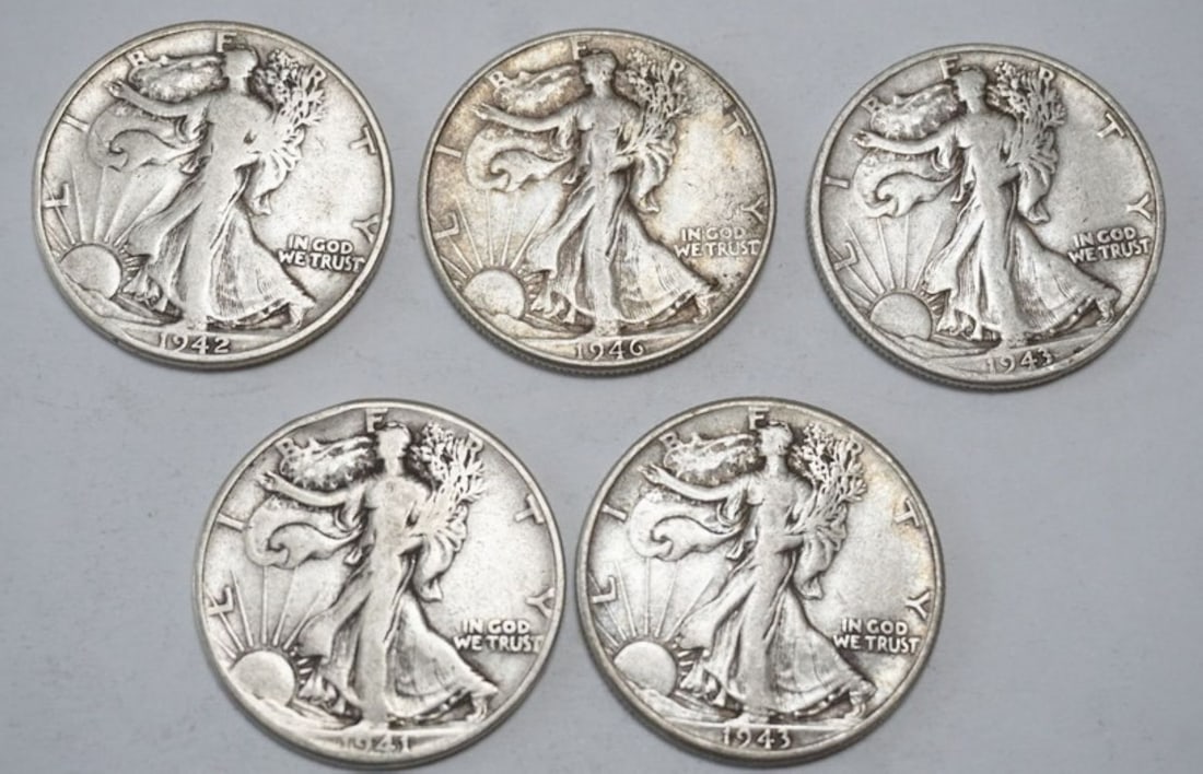 WALKING LIBERTY SILVER DOLLARS (1 of 2)