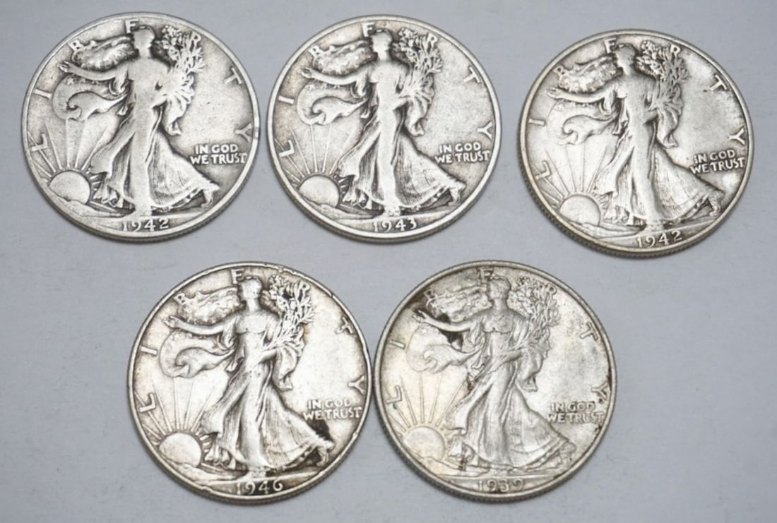WALKING LIBERTY SILVER DOLLARS (1 of 2)