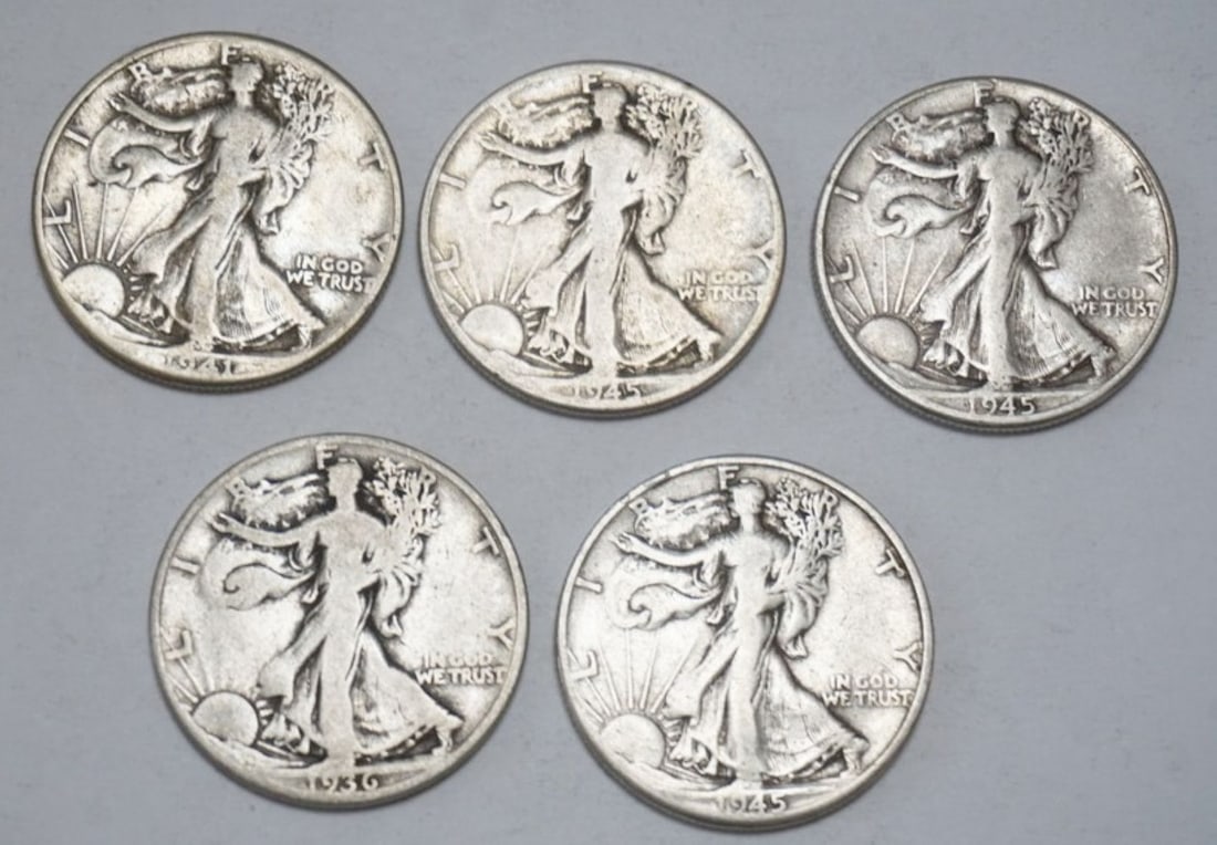 WALKING LIBERTY SILVER DOLLARS (1 of 2)