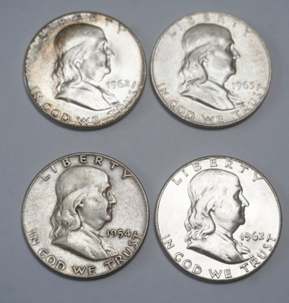 FRANKLIN SILVER HALF DOLLAR (1 of 2)
