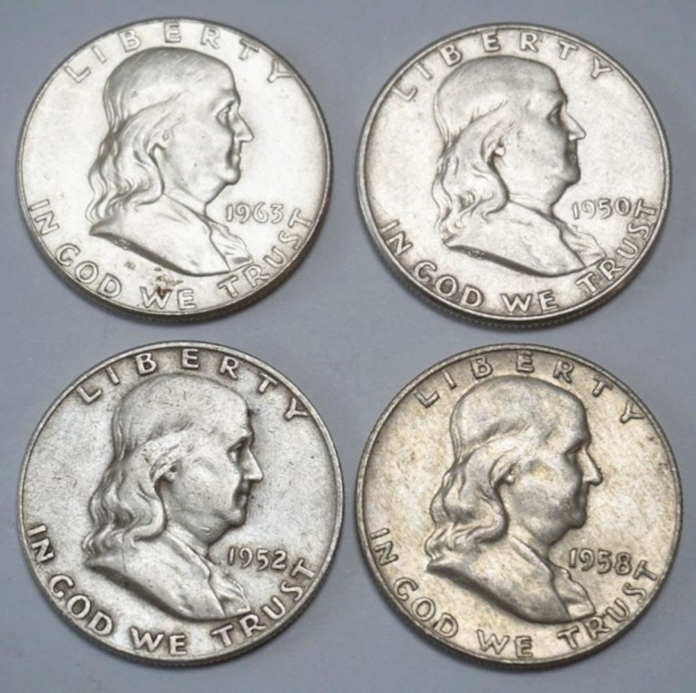 FRANKLIN SILVER HALF DOLLAR (1 of 2)