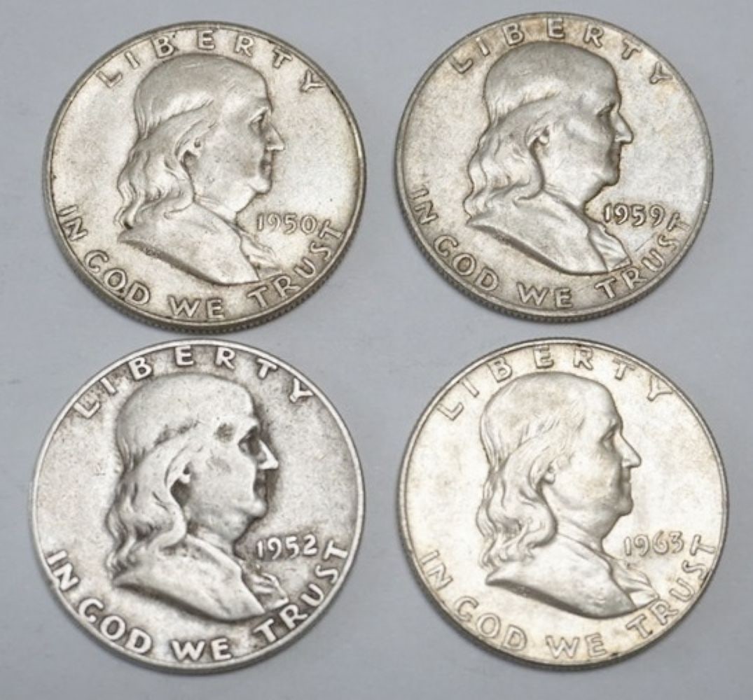FRANKLIN SILVER HALF DOLLAR (1 of 2)