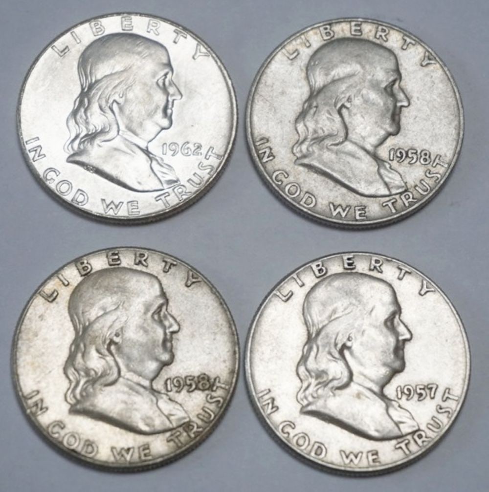 FRANKLIN SILVER HALF DOLLAR (1 of 2)