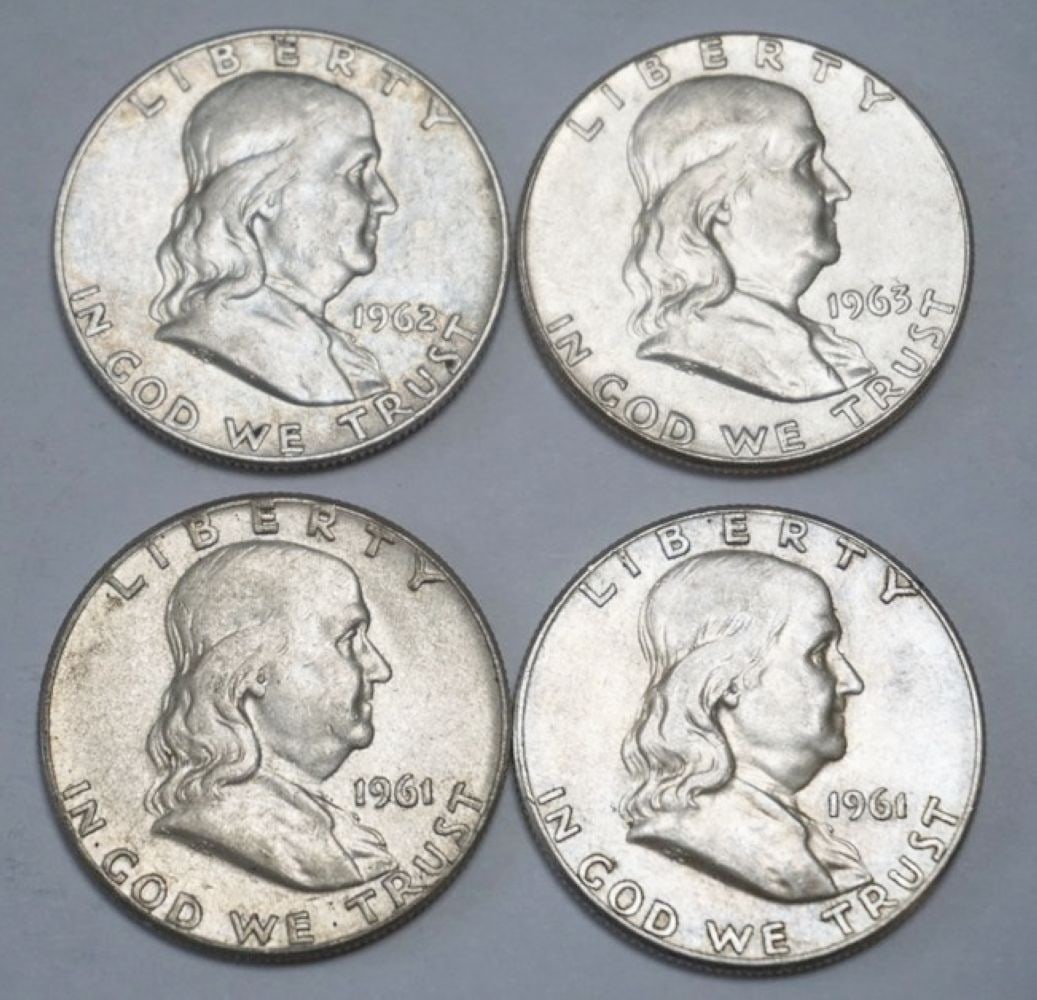 FRANKLIN SILVER HALF DOLLAR (1 of 2)