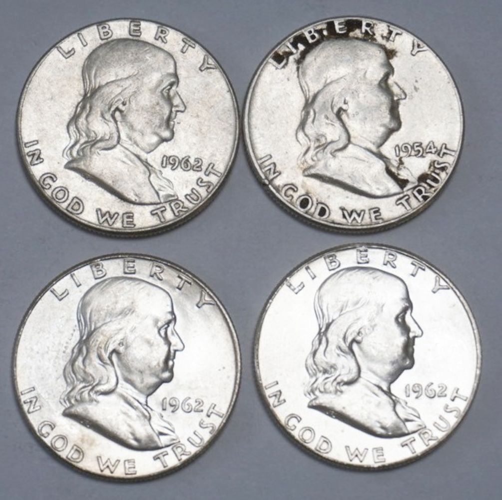 FRANKLIN SILVER HALF DOLLAR (1 of 2)