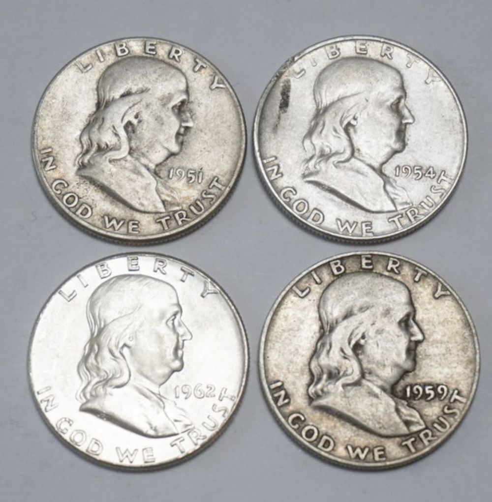 FRANKLIN SILVER HALF DOLLAR (1 of 2)