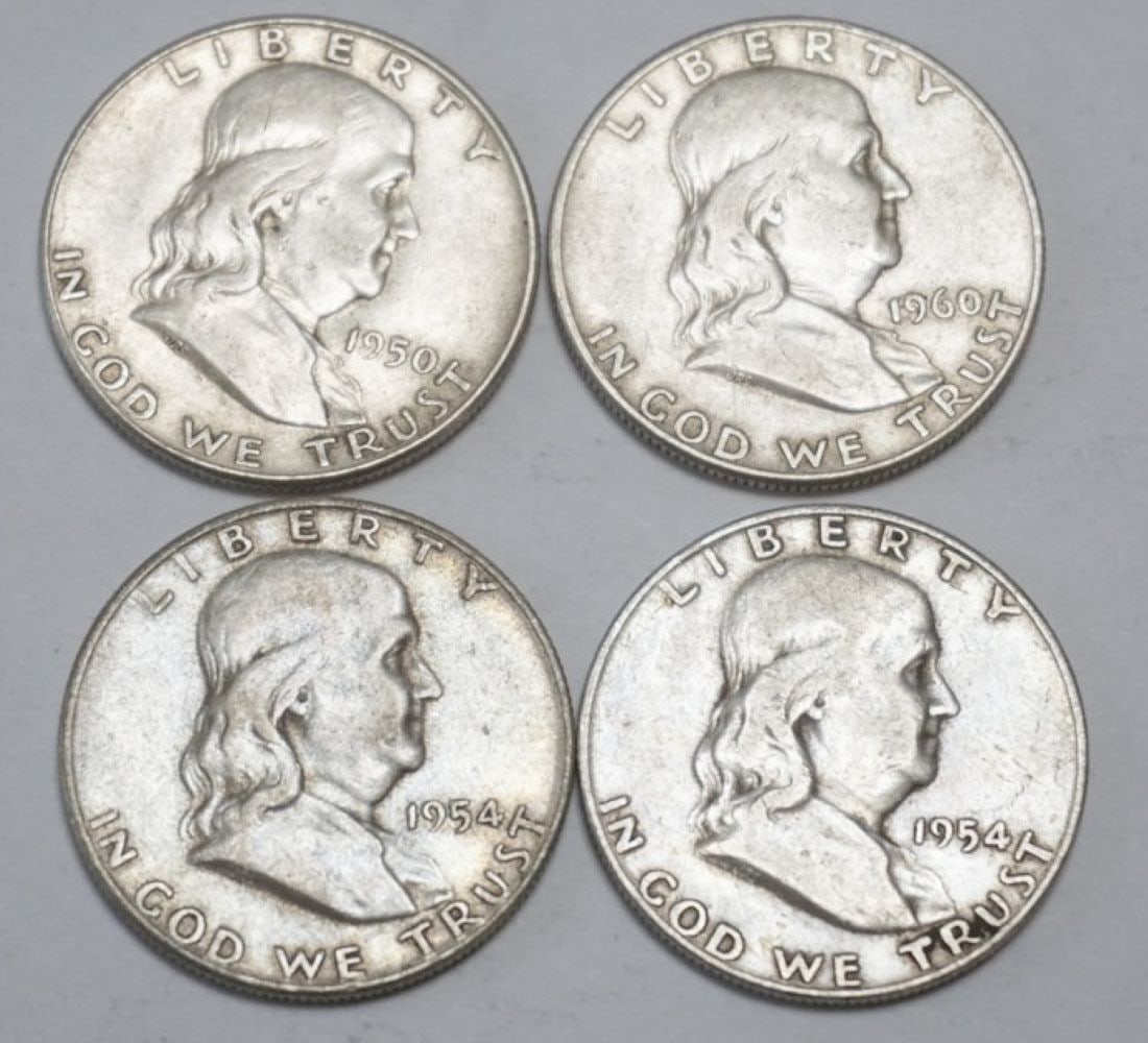 FRANKLIN SILVER HALF DOLLAR (1 of 2)