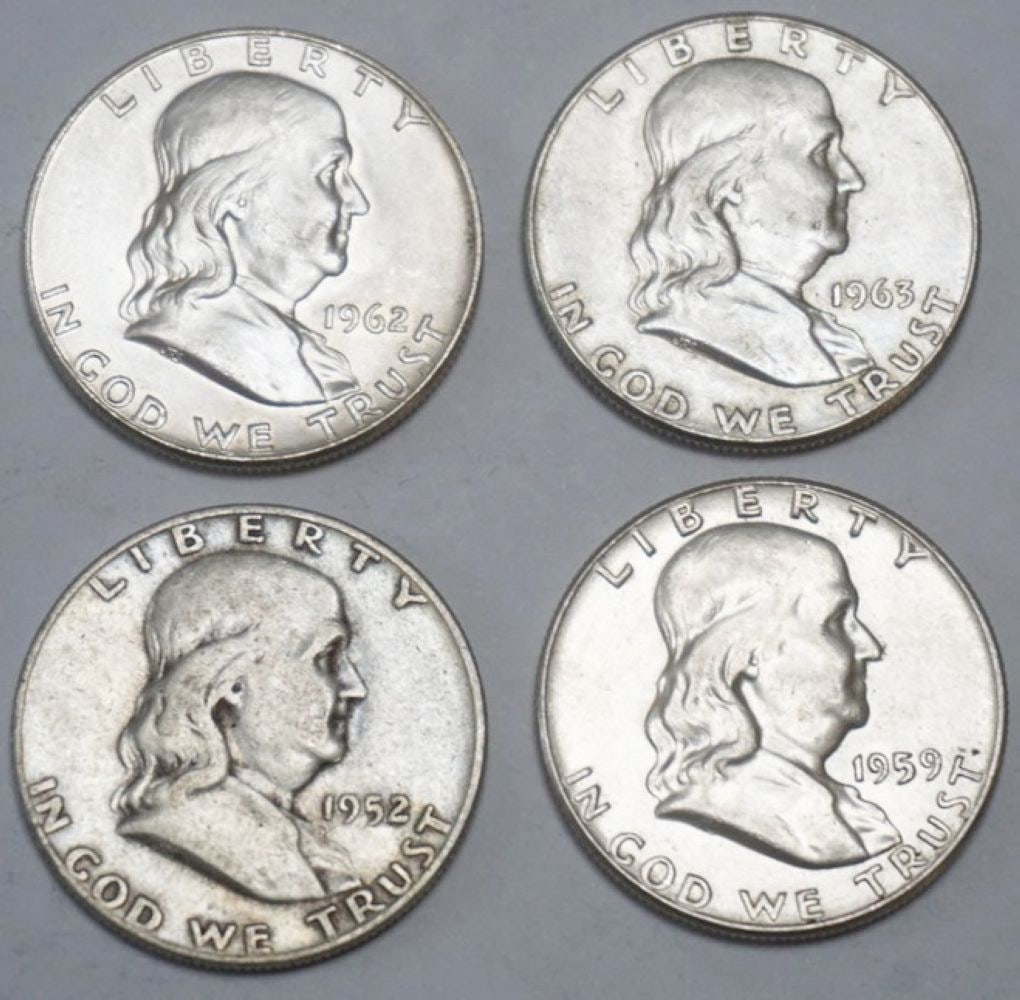 FRANKLIN SILVER HALF DOLLAR (1 of 2)