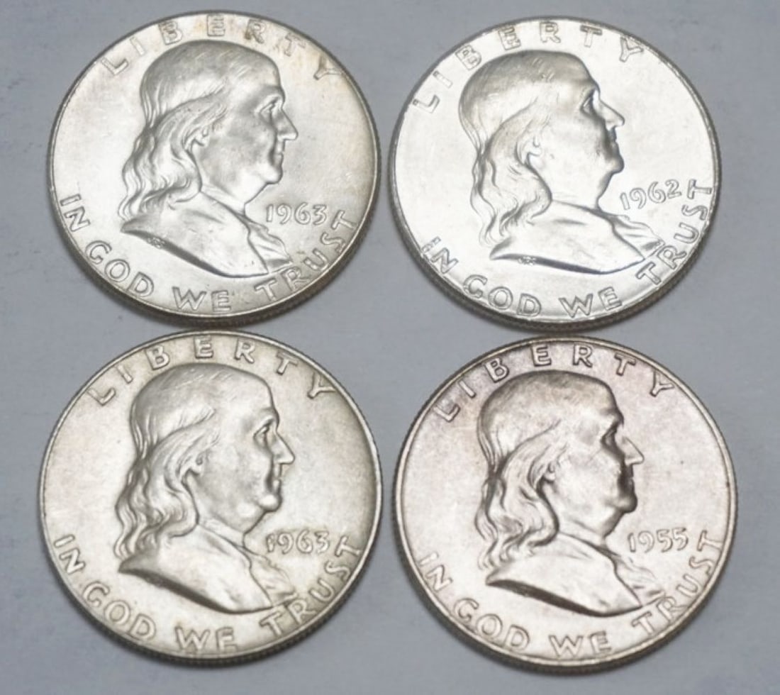 FRANKLIN SILVER HALF DOLLAR (1 of 2)