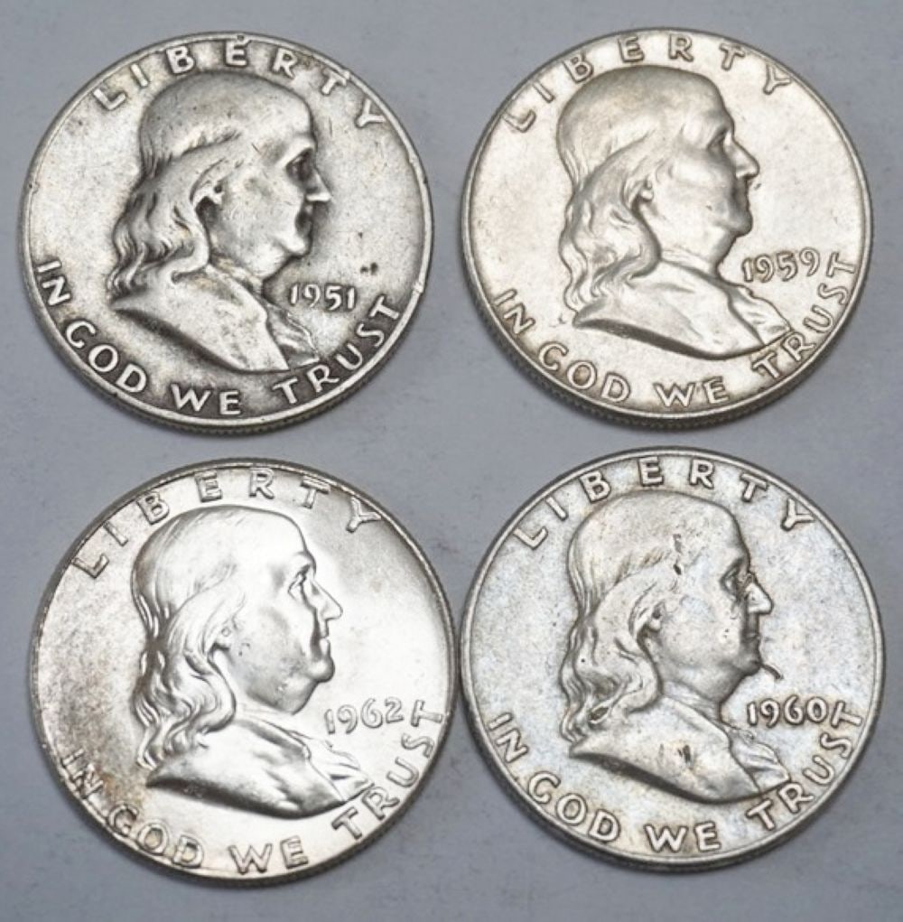 FRANKLIN SILVER HALF DOLLAR (1 of 2)