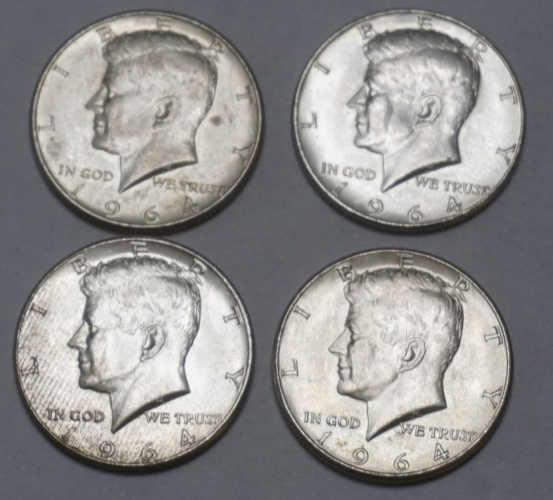 KENNEDY SILVER HALF DOLLARS (1 of 2)