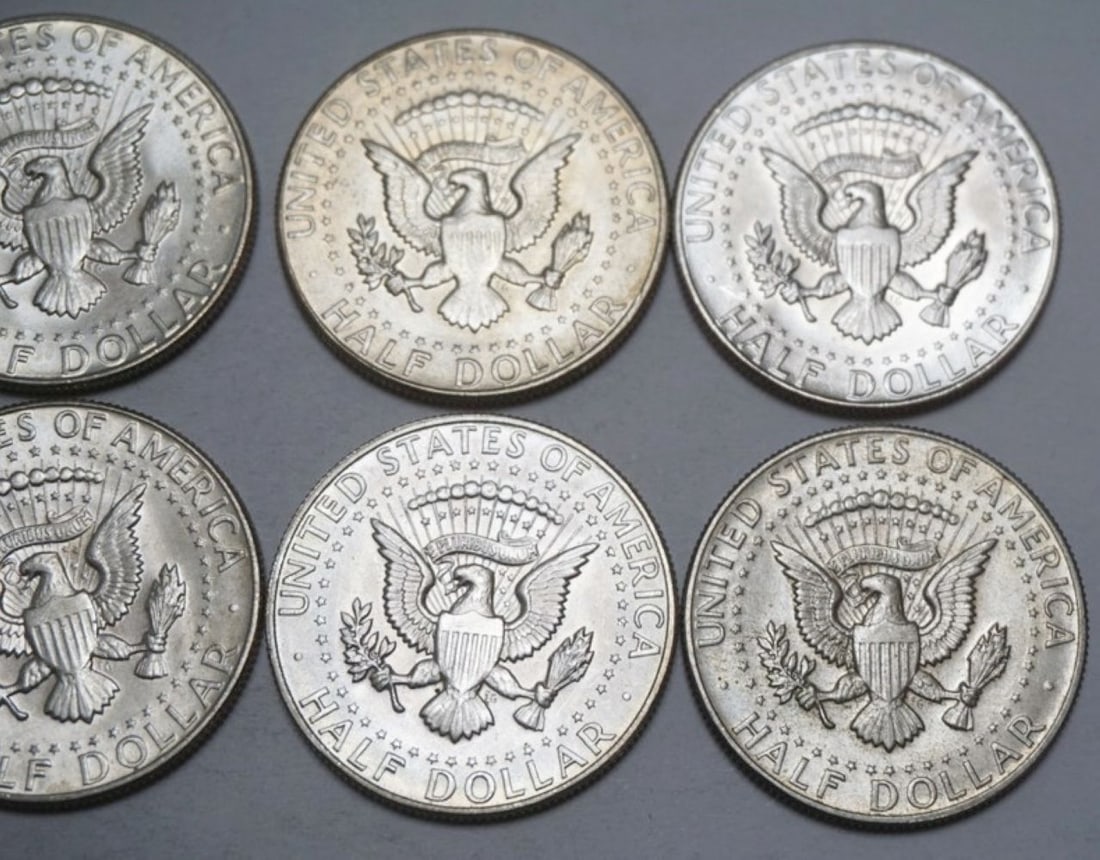 KENNEDY HALF DOLLARS - 5