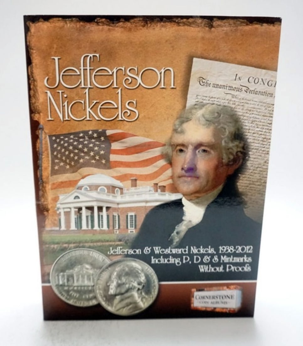JEFFERSON NICKEL COLLECTION: JEFFERSON NICKEL COLLECTION, 1938-2012 CORNERSTONE COIN ALBUM FULL