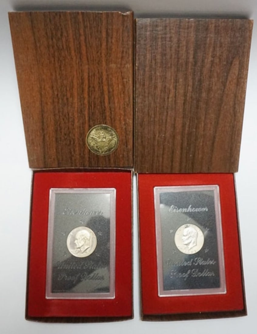 EISENHOWER DOLLARS: 1973 & 1974 EISENHOWER PROOF UNCIRCULATED DOLLARS