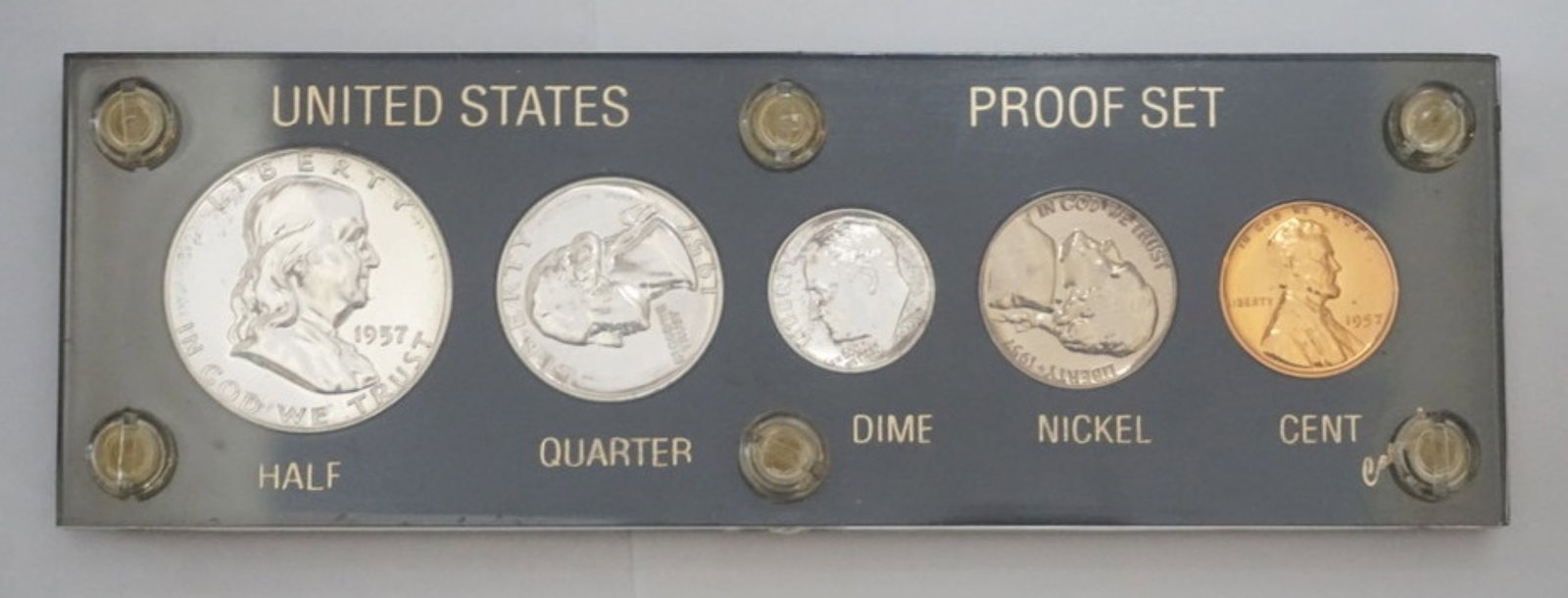 1957 PROOF SET: 1957 U.S. COIN PROOF SET
