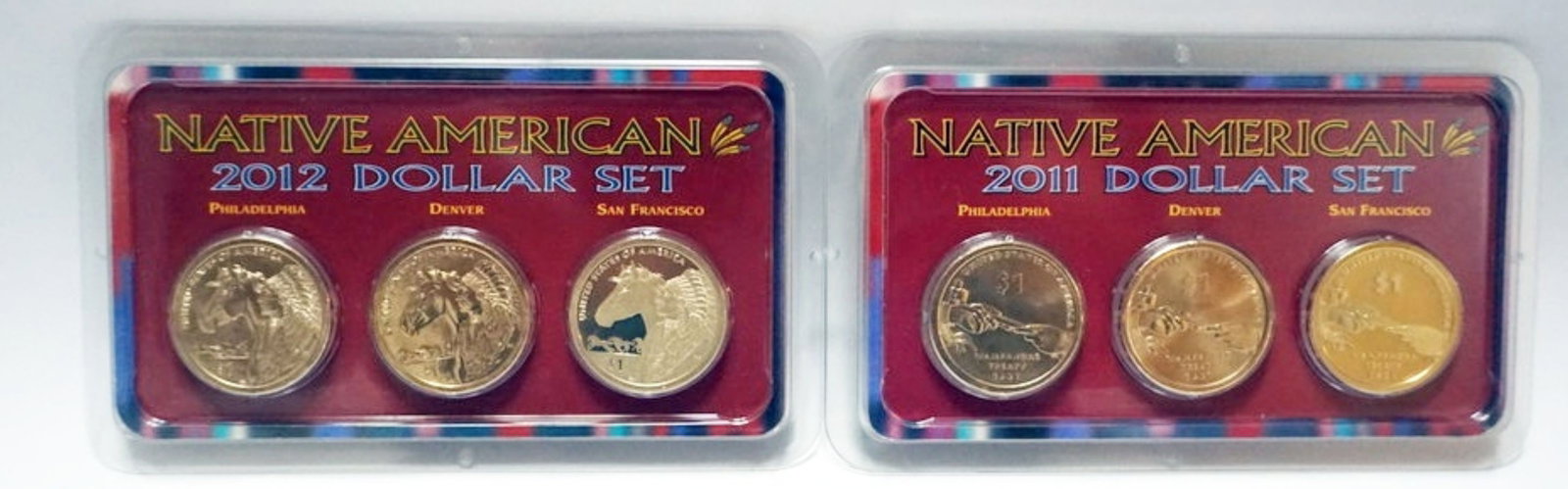 P, D, S MINT MARK: 2011 & 2012 P, D & S MINT MARK, MADE IN AMERICA DOLLAR SETS