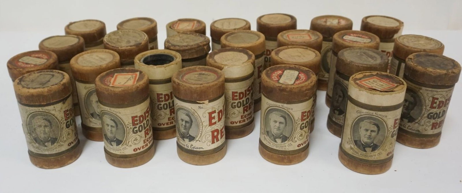 EIDISON CYLINDER RECORDS: EIDISON CYLINDER RECORDS, 26 ASSORTED