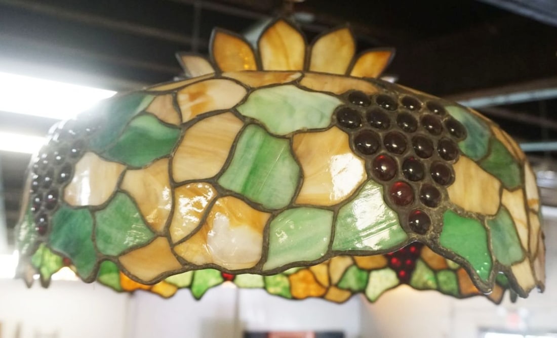STAIN GLASS HANGING DOME (1 of 2)