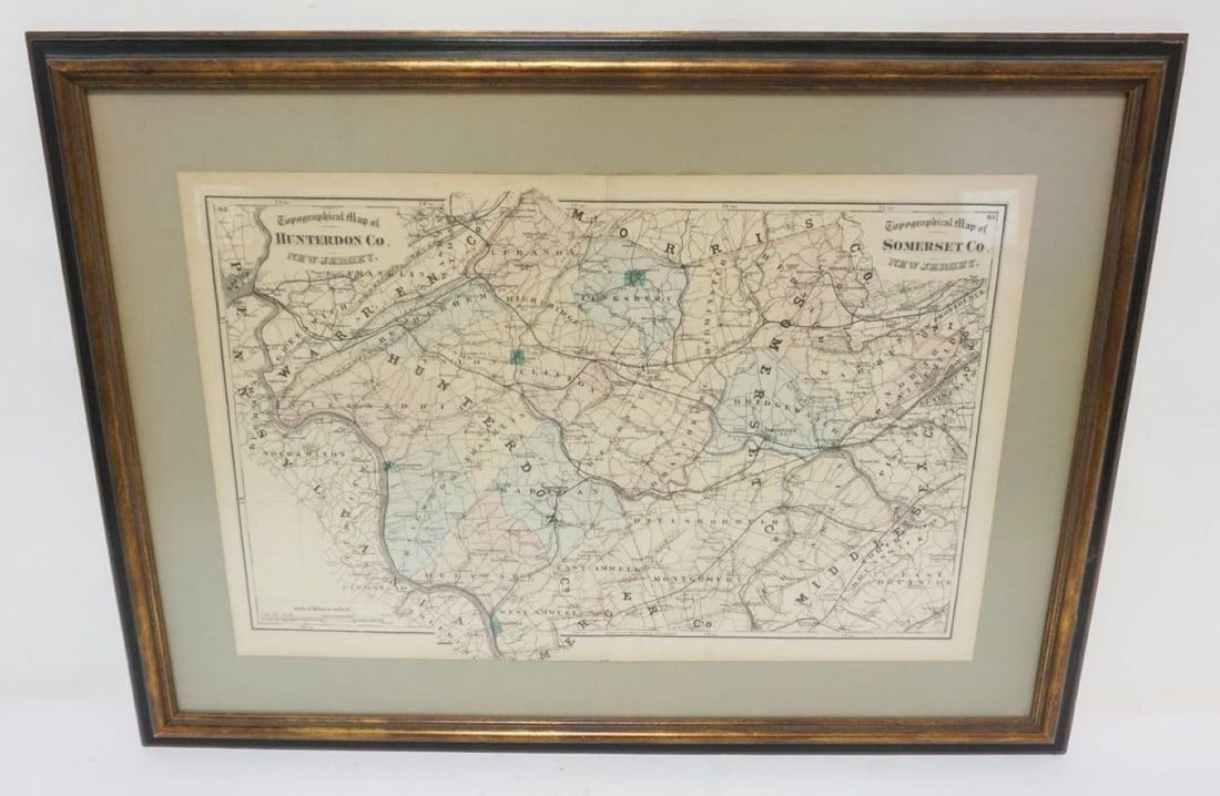 MAP OF SOMERSET COUNTY HUNTERDON COUNTY (1 of 3)