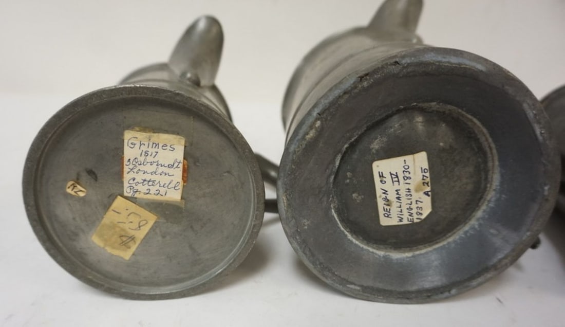 PEWTER PUB MEASURES - 5