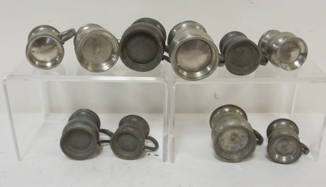 PEWTER MEASURES - 4