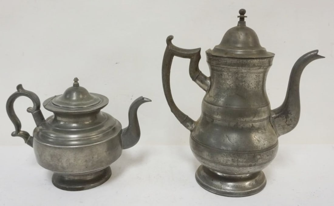 BOARDMAN & HART PEWTER TEA POTS (1 of 6)