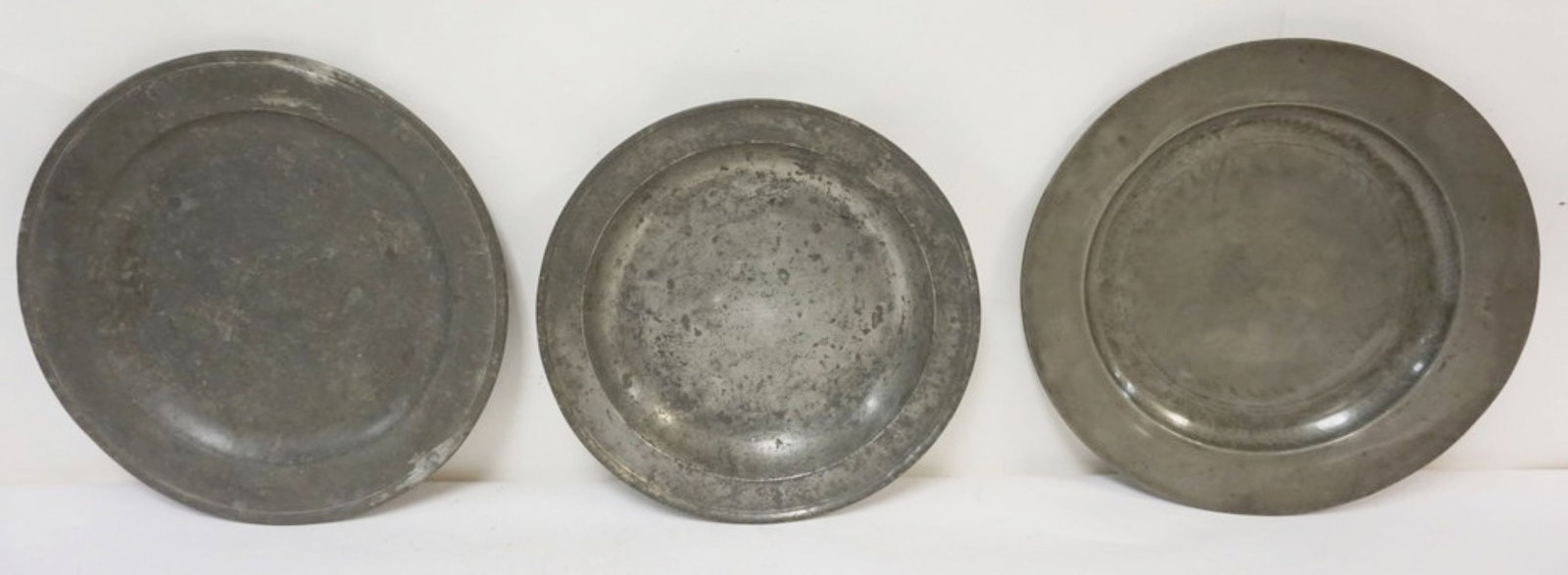 PEWTER CHARGERS & BOWL (1 of 6)