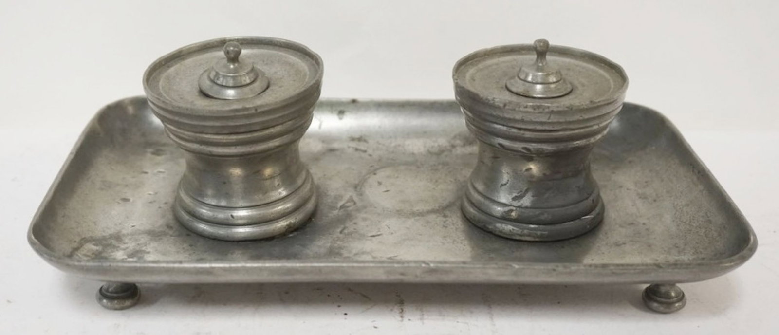 PEWTER INK WELLS (1 of 5)