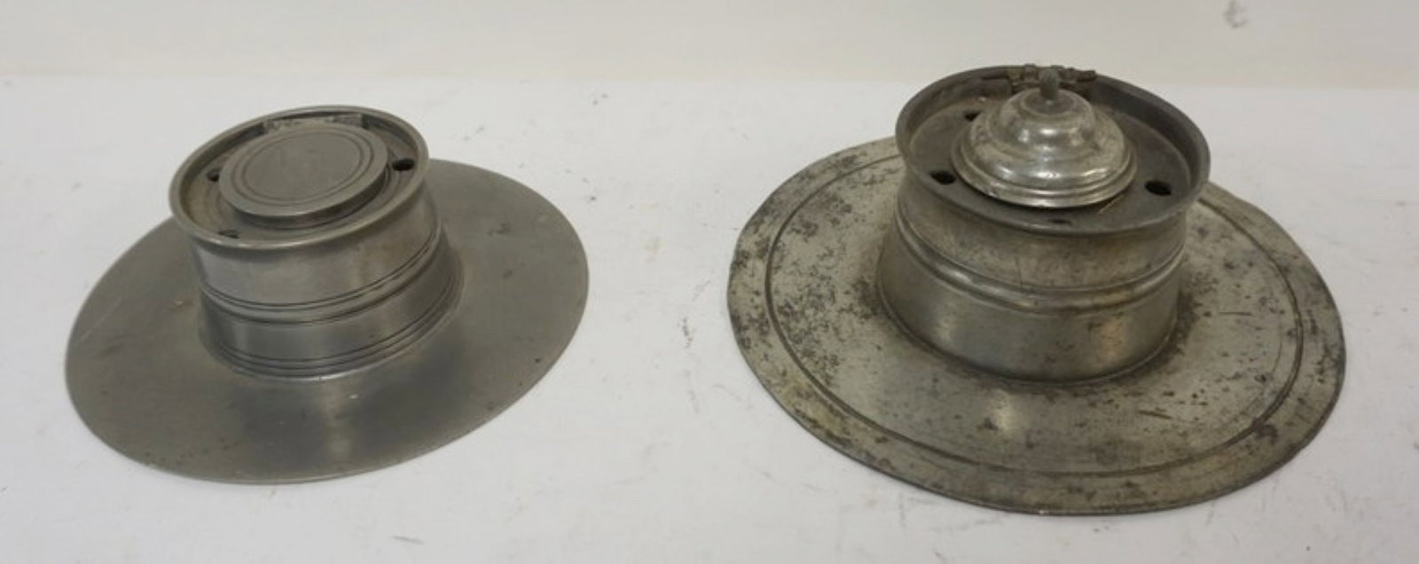 PEWTER INK WELLS (1 of 4)