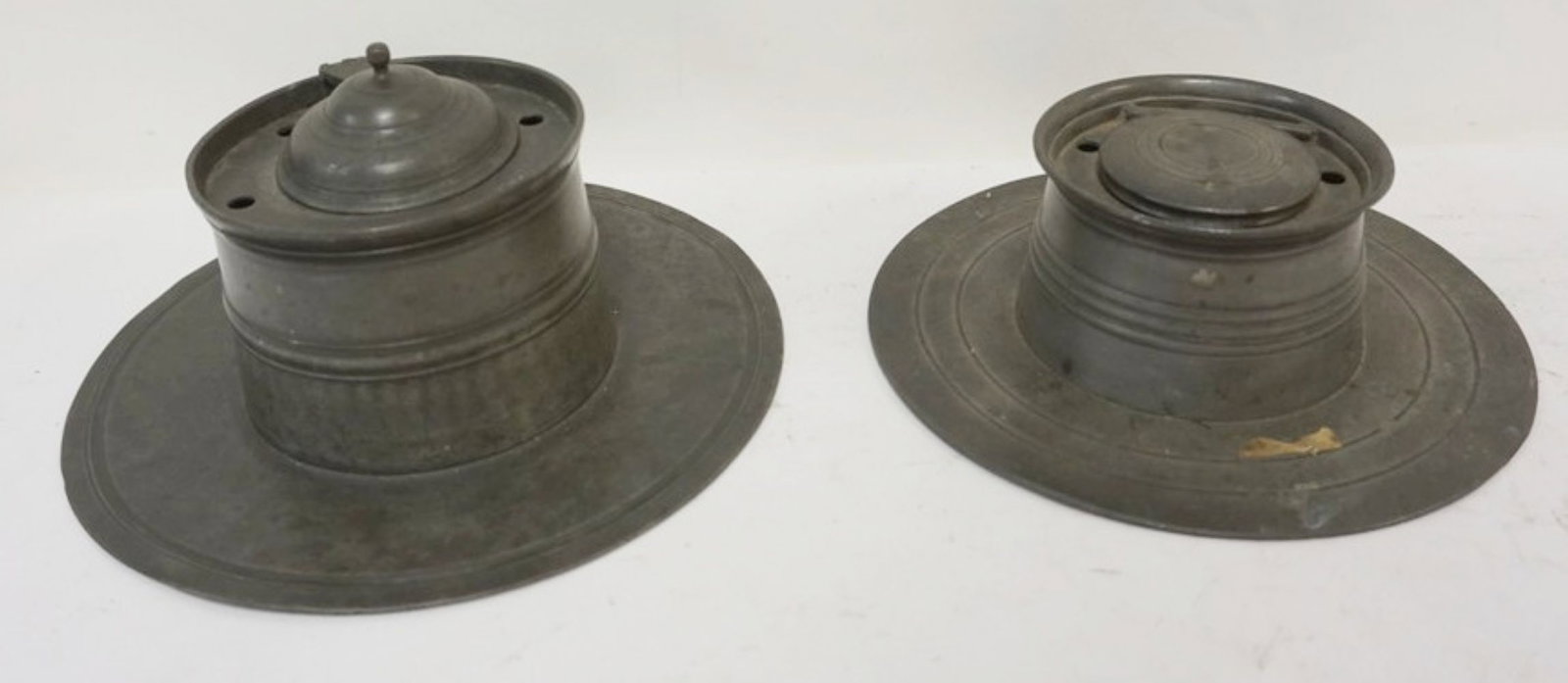 PEWTER INK WELLS (1 of 6)