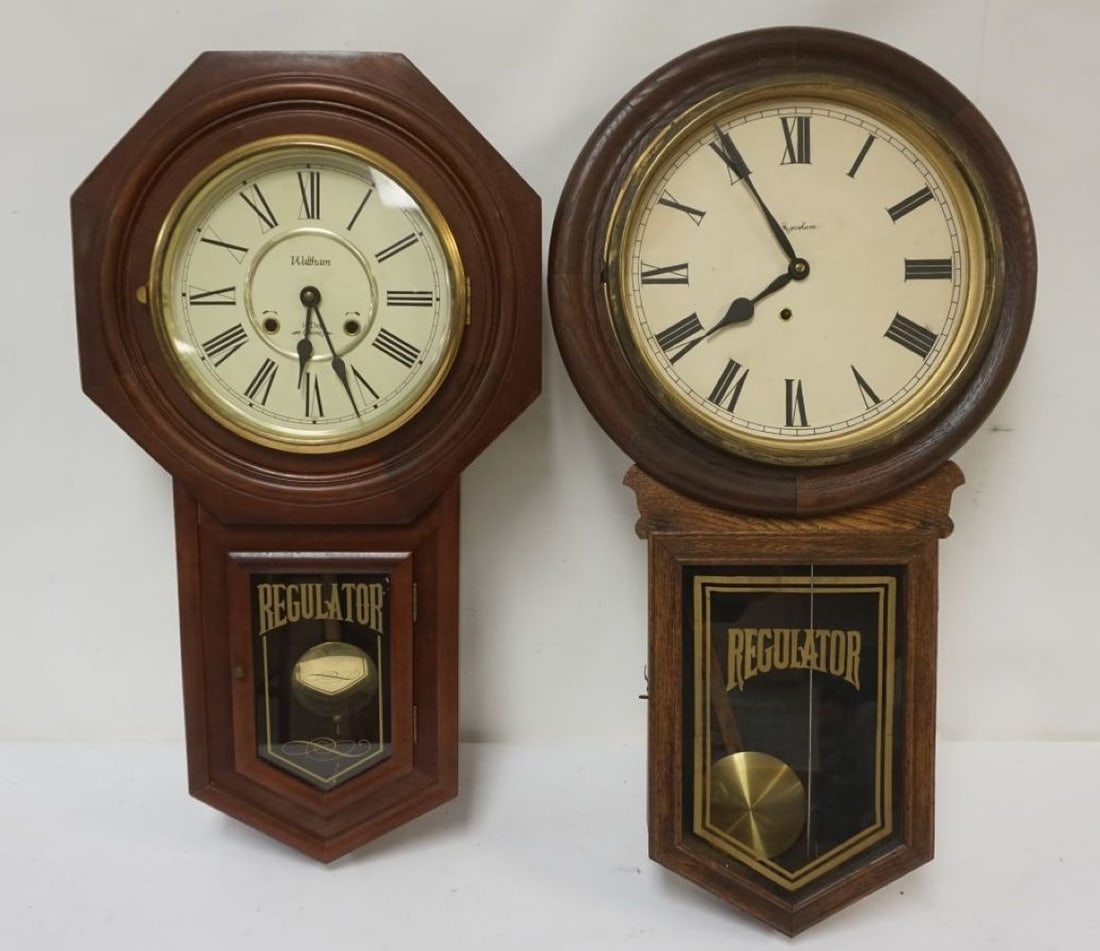 WALTHAM & INGRAHAM REGULATOR CLOCKS (1 of 2)