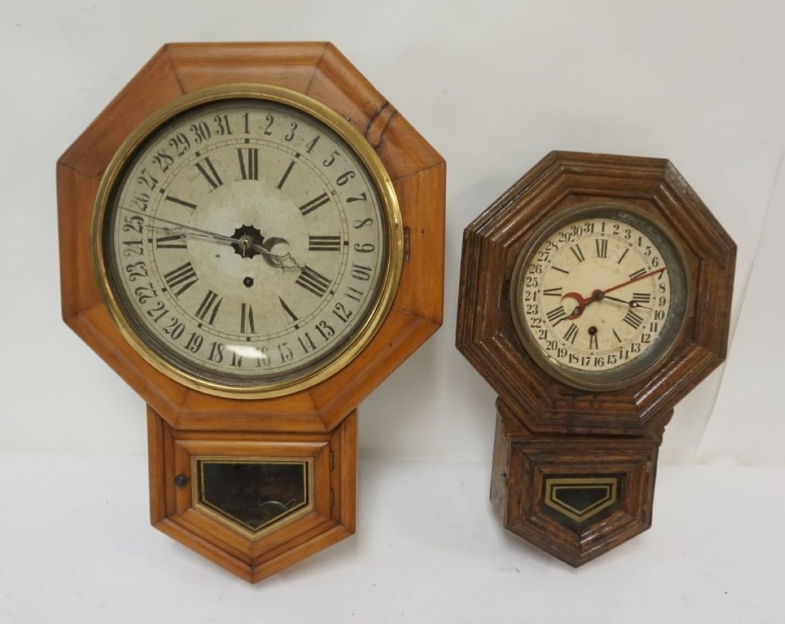 ANTIQUE CALENDAR CLOCKS (1 of 3)