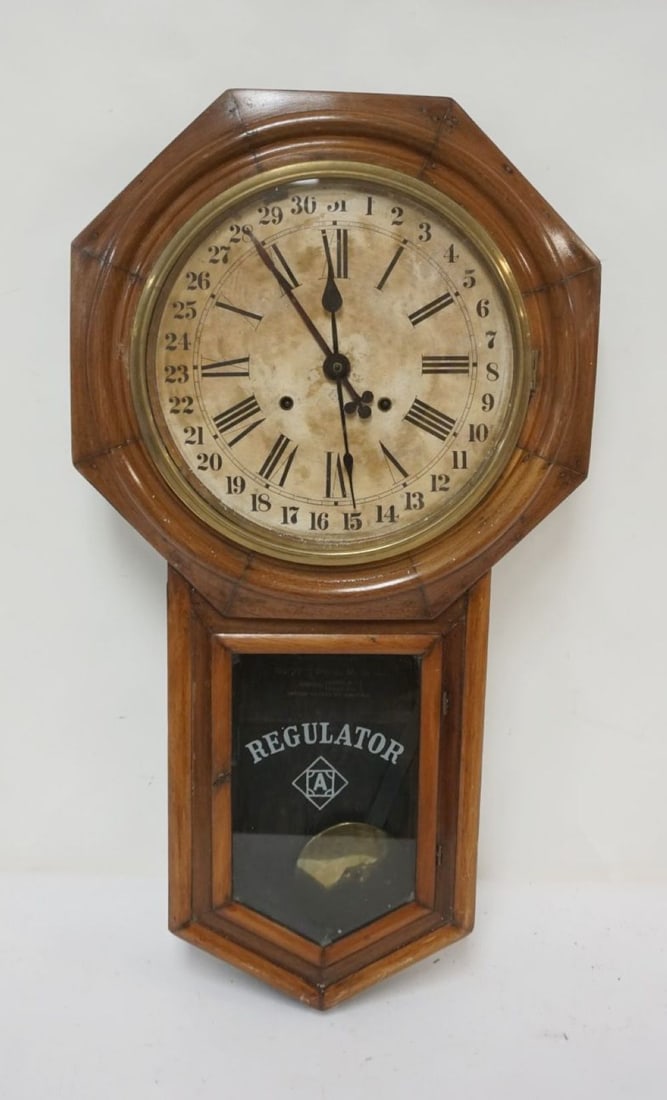 ANSONIA A REGULATOR CLOCK (1 of 3)