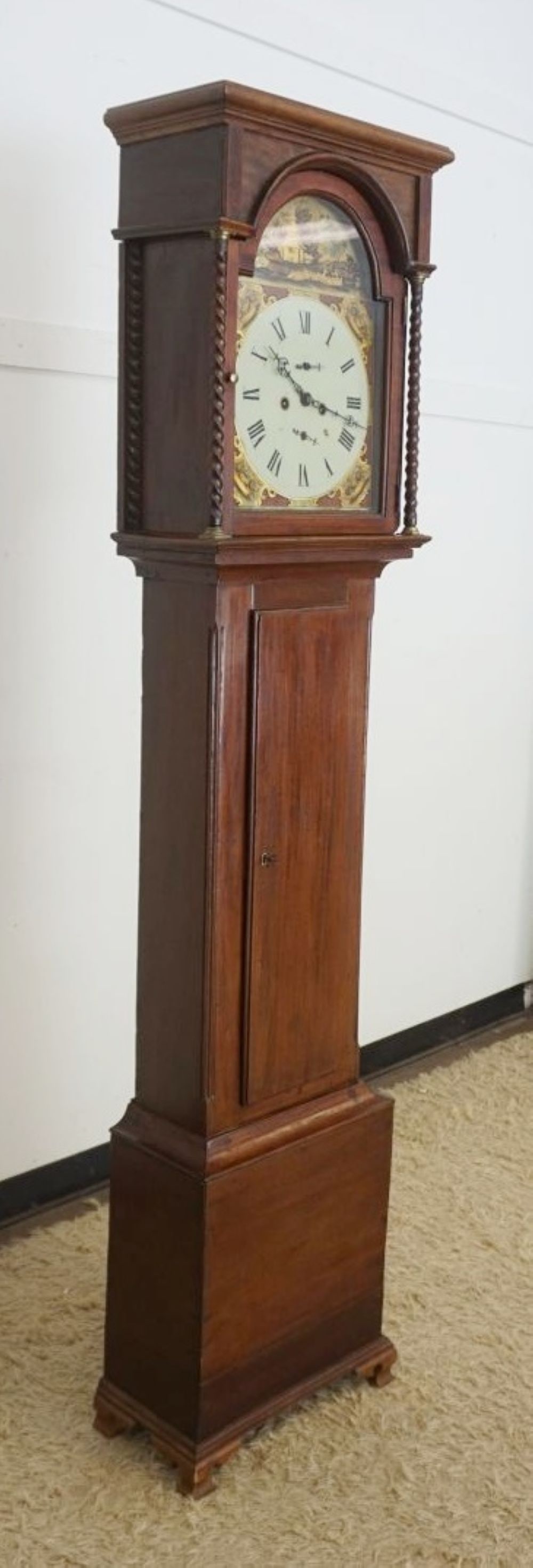 ANTIQUE TALL CASE CLOCK - 2