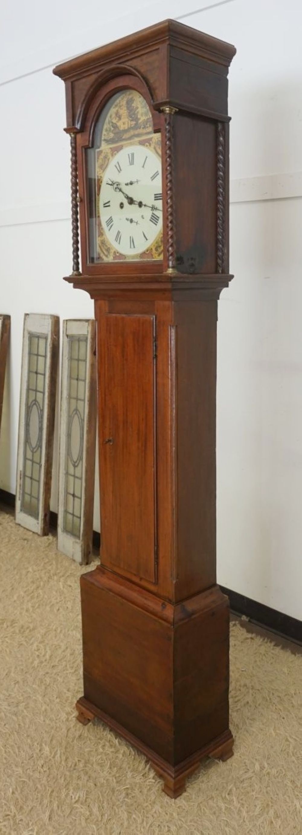 ANTIQUE TALL CASE CLOCK - 4