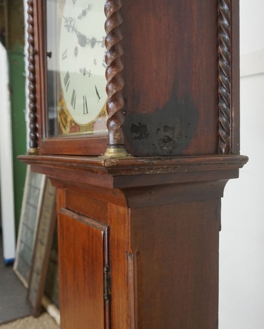 ANTIQUE TALL CASE CLOCK - 5