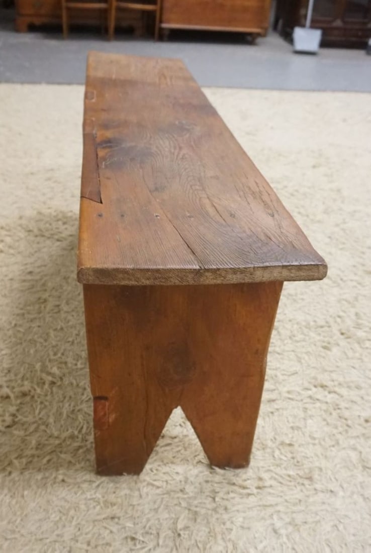 PRIMITIVE PINE BENCH - 5