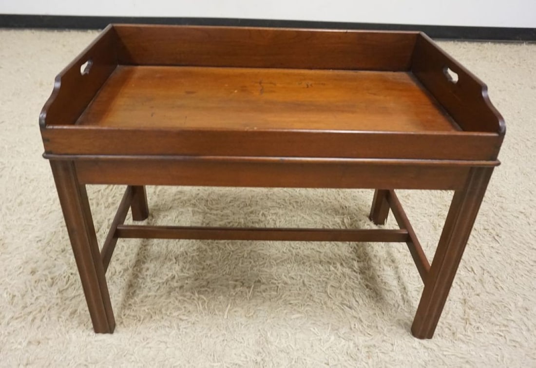 ANTIQUE MAHOGANY TRAY TABLE (1 of 6)
