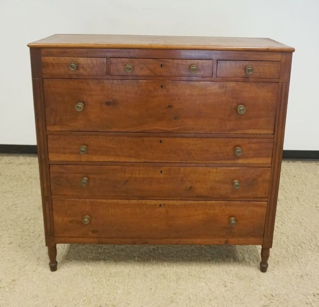 ANTIQUE SHERATON CHERRY CHEST (1 of 5)