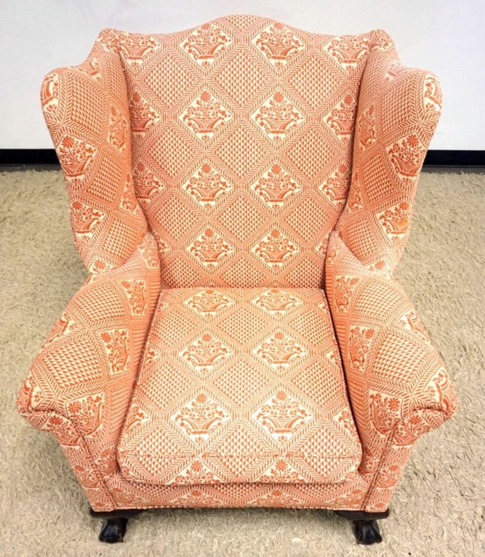 UPHOLSTERED WING CHAIR (1 of 5)