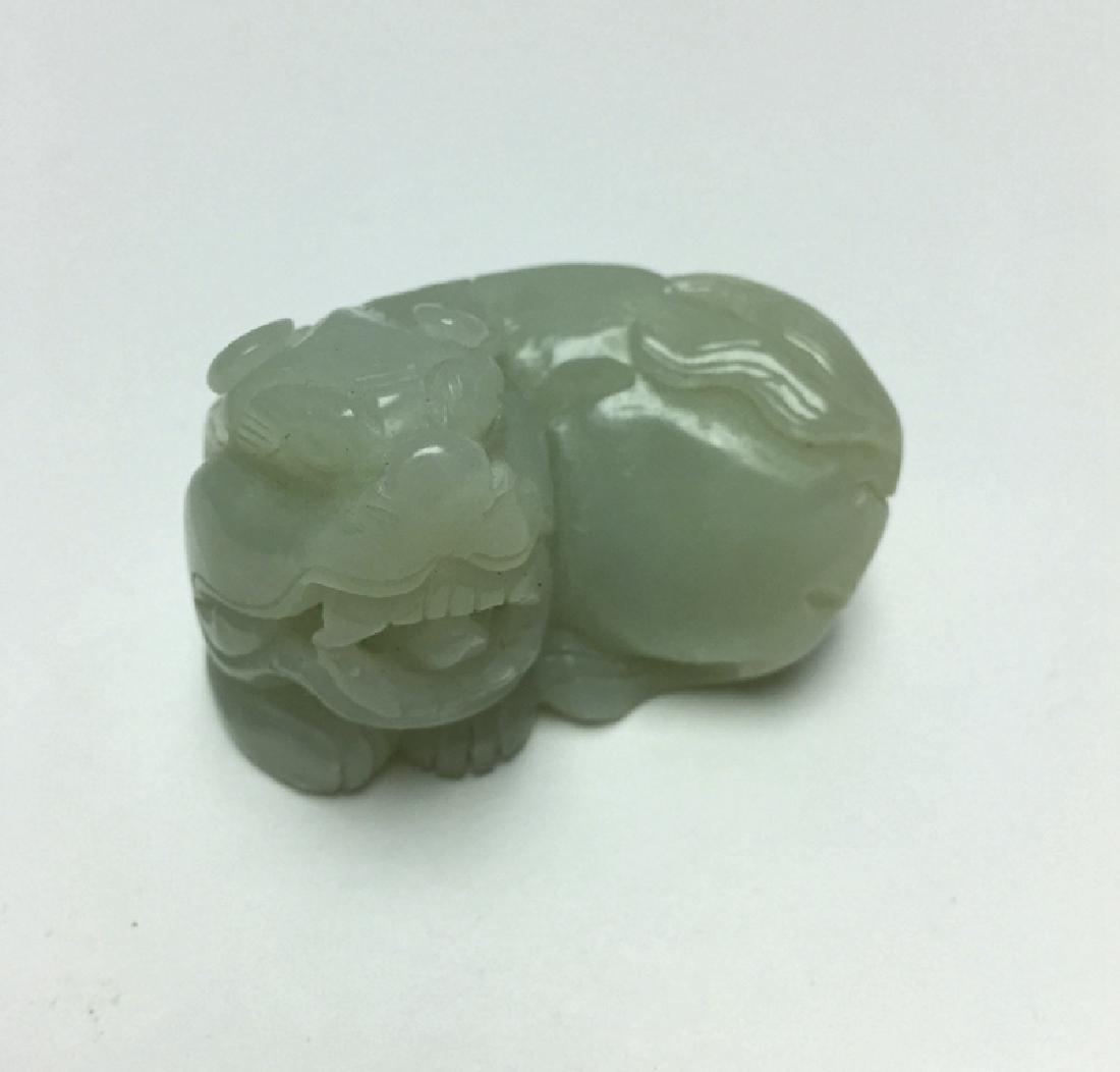 Chinese Carved Jade Foo Dog (1 of 6)