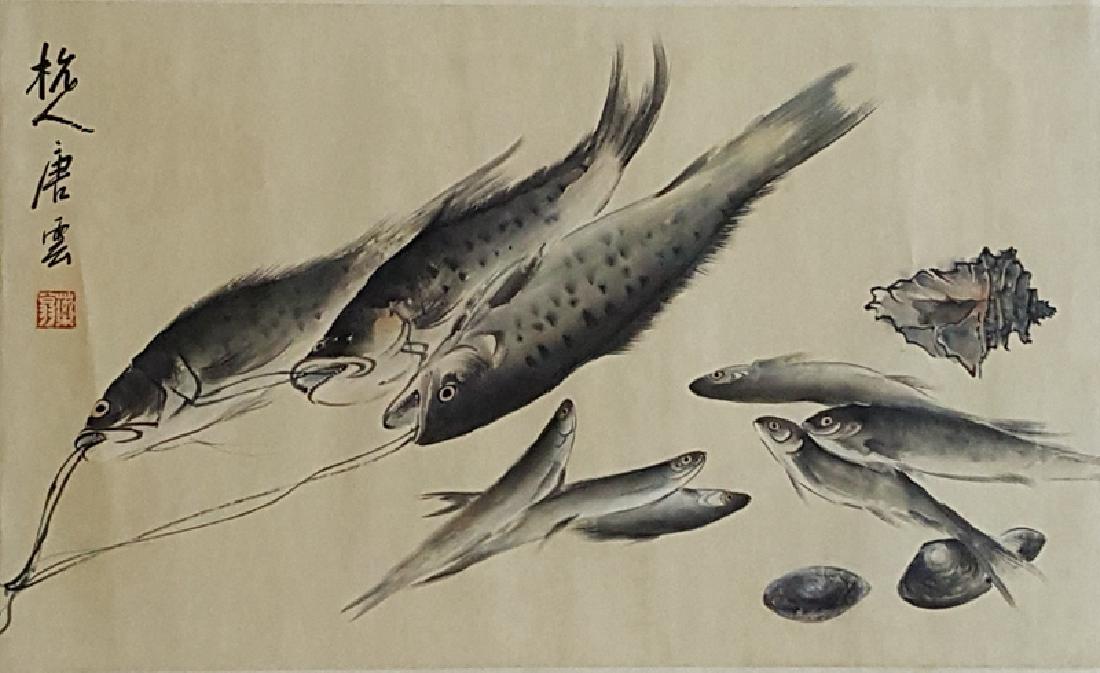 Chinese Scroll Painting,Tang Yun(1910-1993) (1 of 5)