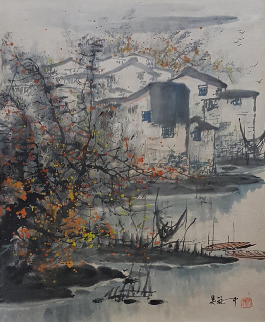 Chinese Scroll Painting,Wu Guanzhong (1919-2010) (1 of 5)