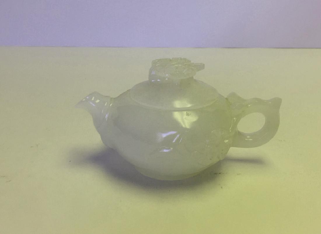 Chinese Carved Jade Tea Pot (1 of 4)