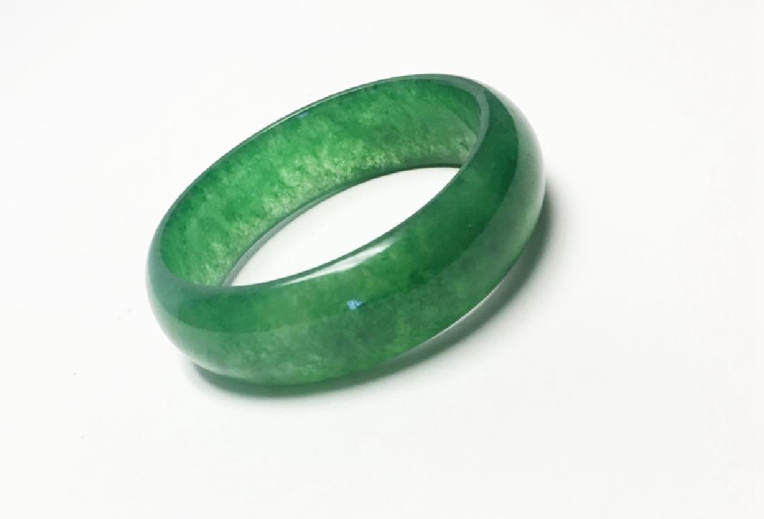Chinese Carved Jadeite Bracelet (1 of 4)